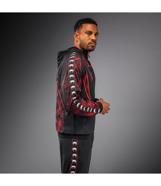 Venum 20th Anniversary Track Jacket - Black/Red | Premium Lightweight Training Jacket