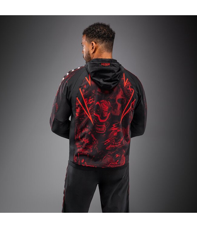 Venum 20th Anniversary Track Jacket - Schwarz/Rot | Premium Leichte Trainingsjacke