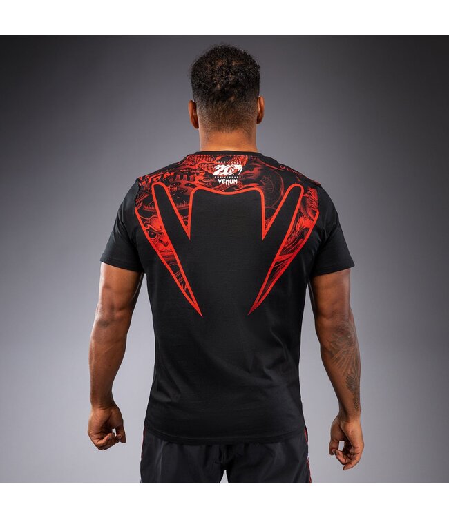 Venum 20th Anniversary T‑Shirt - Black/Red | Comfortable Lifestyle & Training Shirt