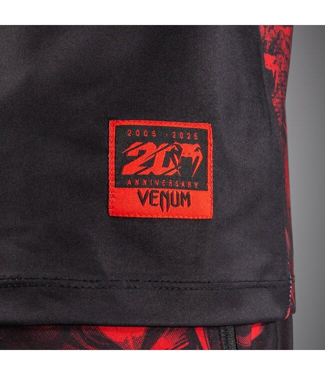 Venum 20th Anniversary Dry‑Tech Shirt - Zwart/Rood | Lichtgewicht & Sneldrogend Trainingsshirt