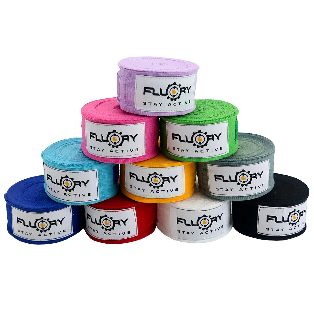 Fluory Hand Wraps – Wrist & Knuckle Protection for Boxing, Kickboxing & Muay Thai