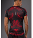 Venum Matupa Rashguard – Black/Red/Silver | Premium compression top for MMA, grappling & kickboxing