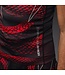 Venum Matupa Rashguard – Schwarz/Rot/Silber | Hochwertiges Kompressionsshirt für MMA, Grappling & Kickboxen