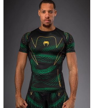 Venum Venum Matupa Rashguard Black/Green/Gold | MMA & Kickboxing Compression Top
