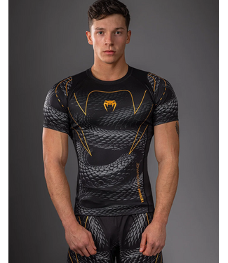 Venum Venum Matupa Rashguard Schwarz/Grau/Gold | Kompressionsshirt für MMA & Kickboxen