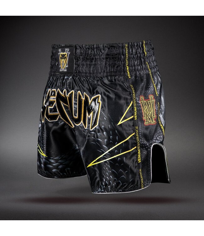 Venum Matupa Muay Thai Shorts – Schwarz/Grau/Gold | Professionelle Muay Thai & Kickbox Shorts - Copy