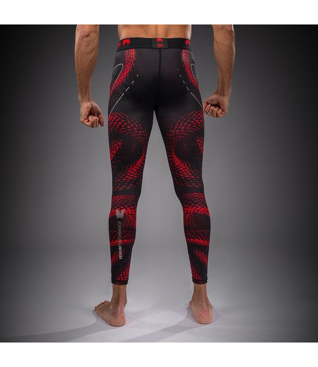Venum Matupa Spats – Black/Red/Silver | Compression Pants for MMA, BJJ & Intense Training
