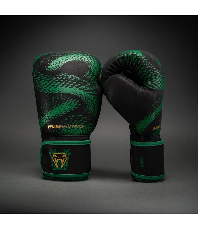 Venum Matupa Bokshandschoenen – Zwart/Groen/Goud | Premium Bokshandschoenen voor Kickboksen, Muay Thai & Training