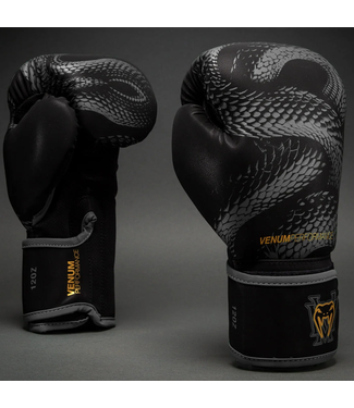 Venum Venum Matupa Boxhandschuhe – Schwarz/Grau/Gold | Premium Kickbox Handschuhe