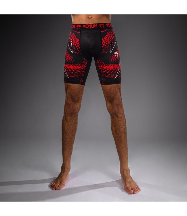 Venum Matupa Vale Tudo Shorts – Black/Red/Silver | Premium Compression Shorts for MMA, BJJ & No‑Gi
