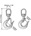 Swivel lifting hook for heavy punching bags – Locking eye hook up to 1000 kg