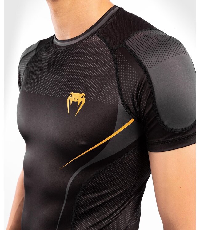 Venum Athletics Rashguard met korte mouwen – Zwart/Goud