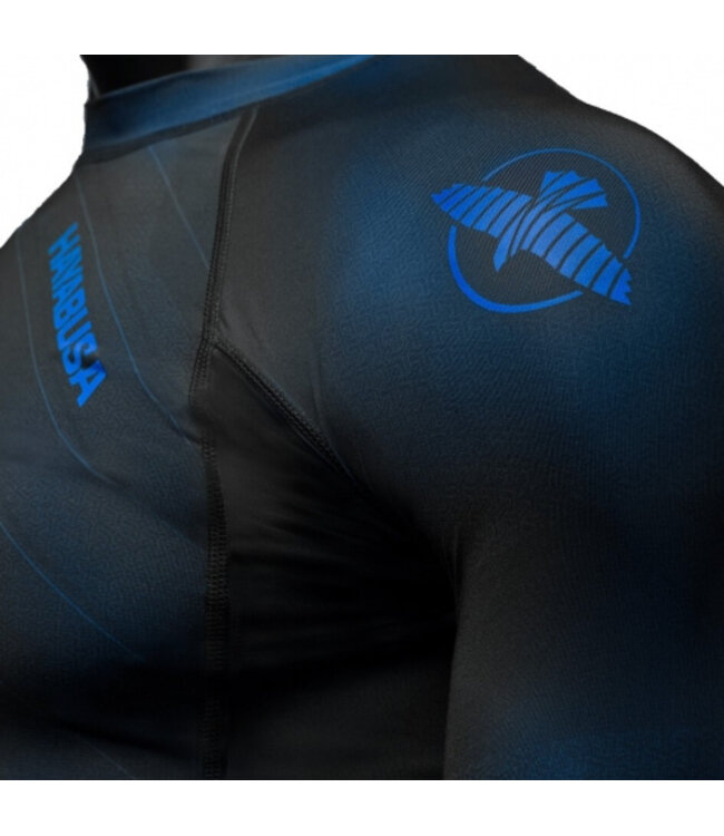 Hayabusa Odor Resist Rash Guard Blue – Anti‑Odor Technology & Comfortable Compression