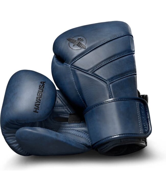 Hayabusa T3 LX (Kick)Bokshandschoenen Indigo Blauw – Premium Italiaans Leer & Maximale Polssteun