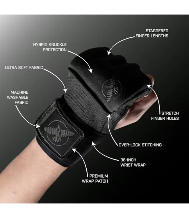 Hayabusa Deluxe Quick Wraps – Slip-on binnenhandschoenen met gelpadding