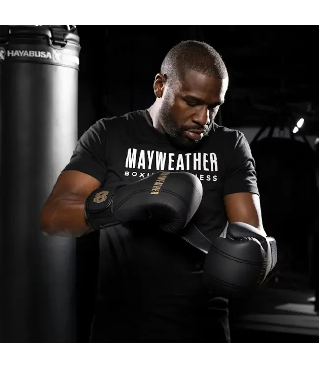 Hayabusa Mayweather Contender Boxing Gloves – Black Gold – Comfortable Fit & Secure Wrist Support