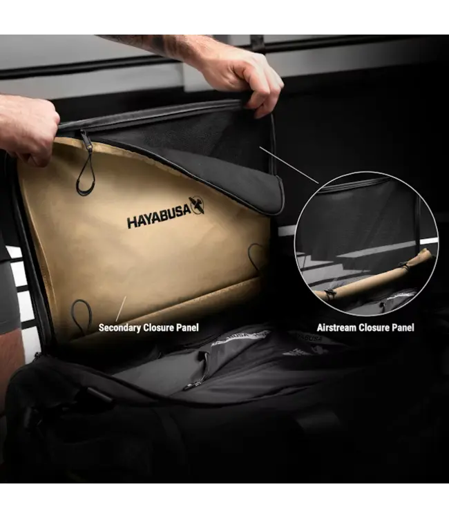 Hayabusa Mayweather Airstream Duffle Bag – Lightweight, Ventilated 50L Gym & Travel Bag