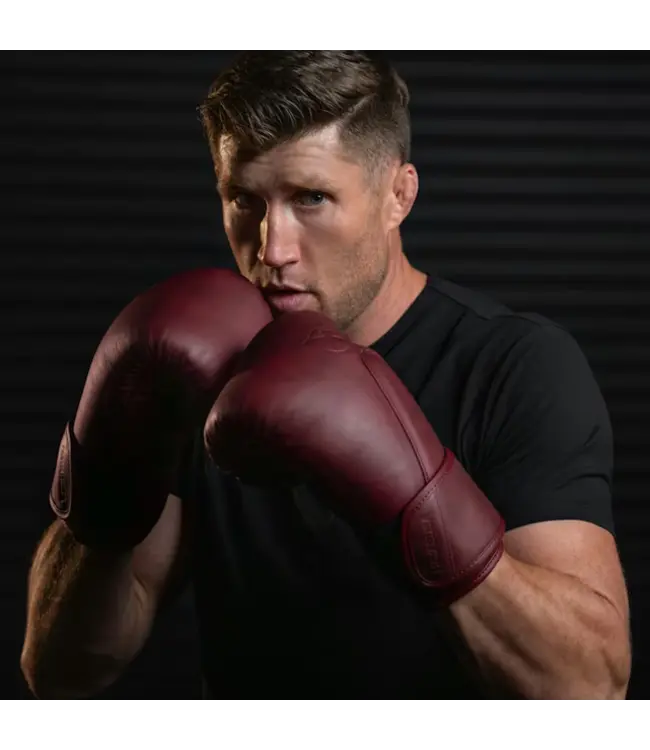 Hayabusa T360 Boxhandschuhe aus Premium Leder – Cabernet Red
