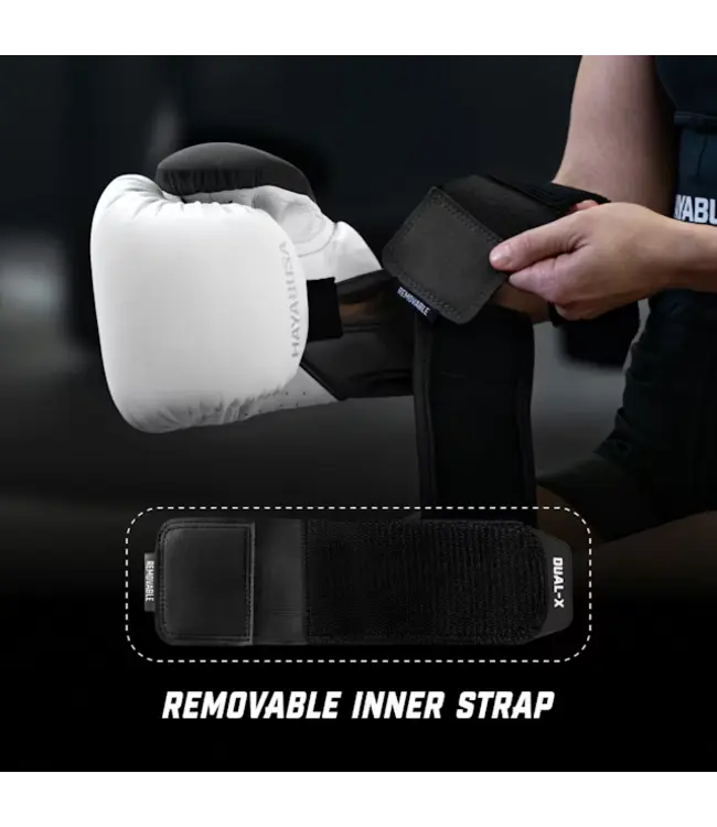 Hayabusa T360 Boxing Gloves – White/Black | Premium Training, Sparring & Advanced Wrist Support