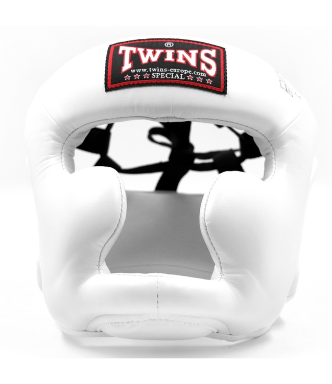 Twins HGL3 Hoofdbeschermer – Premium Headgear voor Sparren en Training – Wit