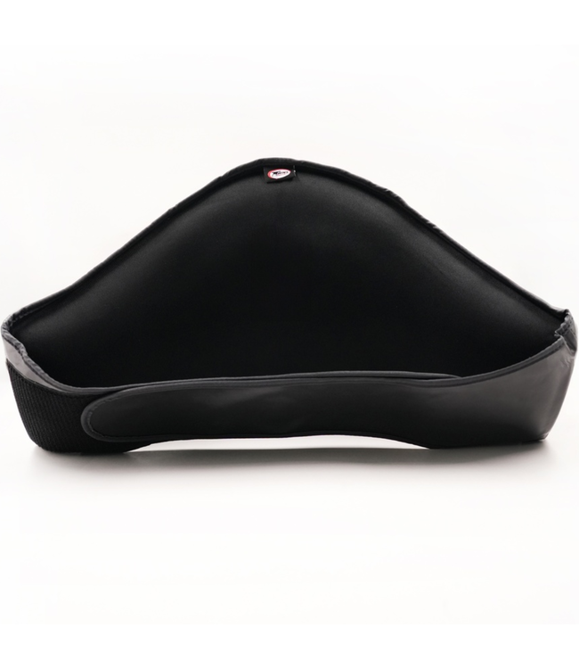 Twins BEPS3 Bauchschutz Belly Pad – Schwarz – Leder Trainer Body Protector für Kickboxen & Muay Thai