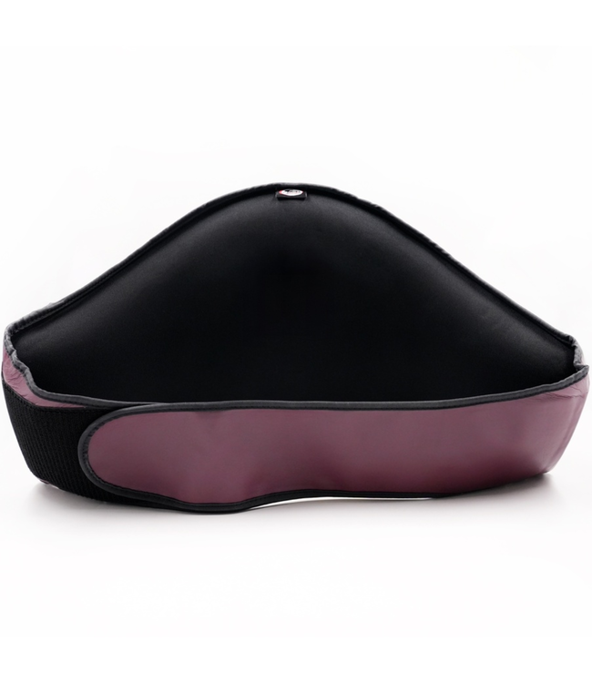 Twins BEPS3 Bauchschutz Belly Pad – Maroon – Leder Trainer Body Protector für Kickboxen & Muay Thai