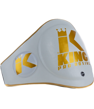 King Pro Boxing King Pro Boxing (KPB) Belly Pad – White/Gold