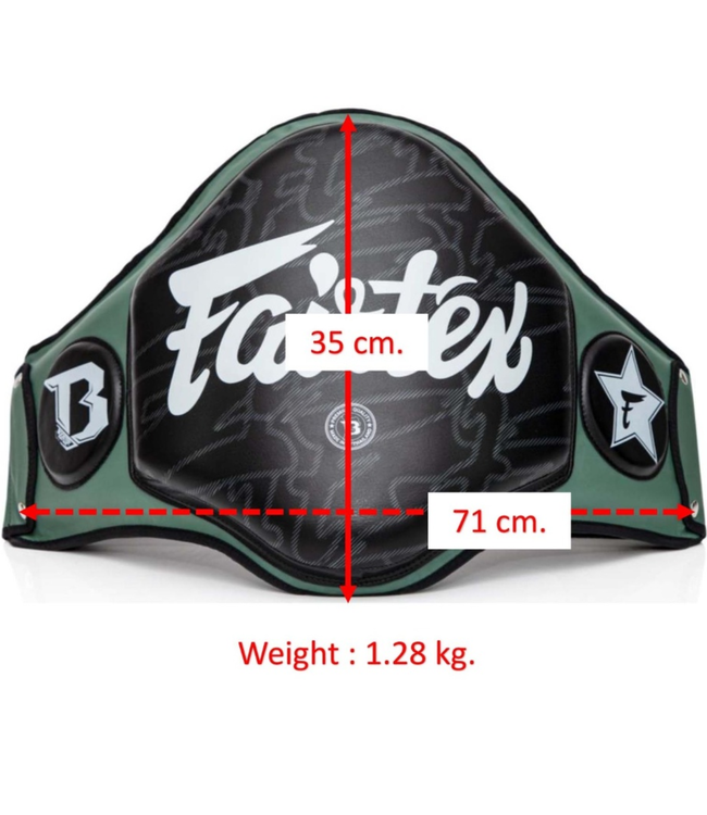 Fairtex x Booster Belly Pad FXB BP – Professionele Buikbeschermer voor Kickboksen, Muay Thai & MMA