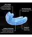 Shock Doctor Braces Mouthguard – Silicone Instant‑Fit (Adult) – Blue