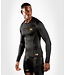 Venum G‑Fit Long Sleeve Rashguard – Compression Training Shirt – Black/Gold – MMA & BJJ Performance Top