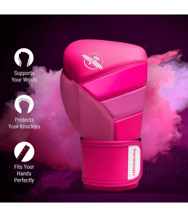 Hayabusa T3 Neon Boxhandschuhe Neon Pink