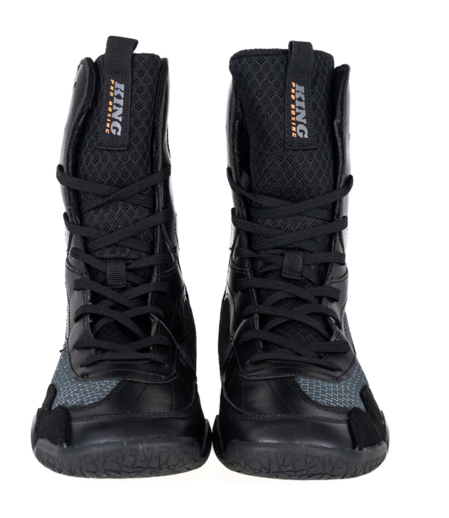 King Pro Boxing Apex Pro 1 Boxing Shoes Black – Lightweight Grip