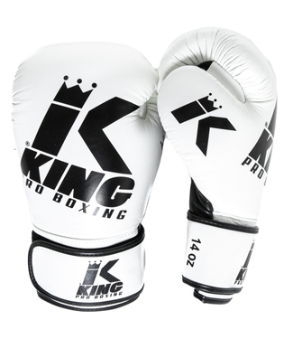 King Pro Boxing King Pro Boxing KPB/BG Platinum 5 bokshandschoenen leer zwart wit