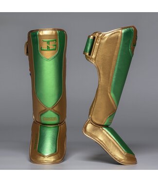 JOYAGEAR Joyagear Performance Shin Guards Green/Gold