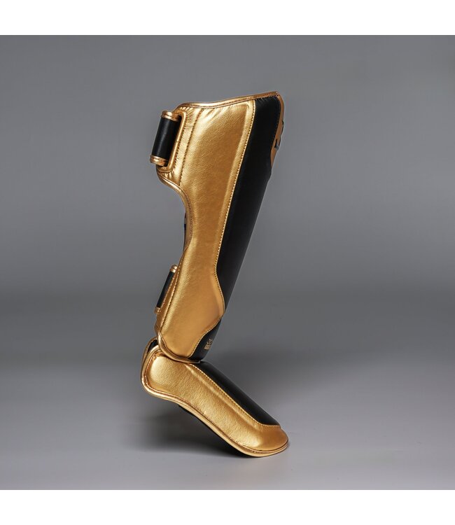 Joyagear Performance Scheenbeschermers Zwart/Goud – Kickboksen & Muay Thai