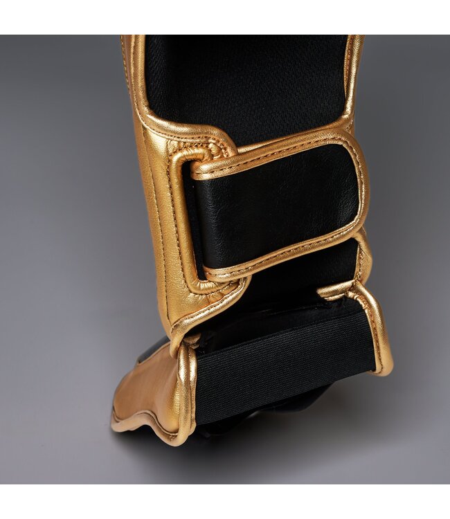 Joyagear Performance Scheenbeschermers Zwart/Goud – Kickboksen & Muay Thai