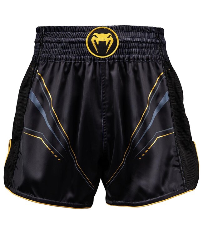 Venum Streamline Muay Thai Shorts – Premium Kickboks Shorts - Zwart/Goud