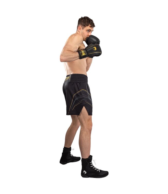 Venum Streamline Boxing Shorts – Premium Lightweight Fight Shorts – Black/Gold