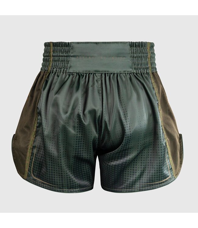 Venum Stealth Muay Thai Shorts Khaki/Donkergroen – Premium Kickboks Shorts