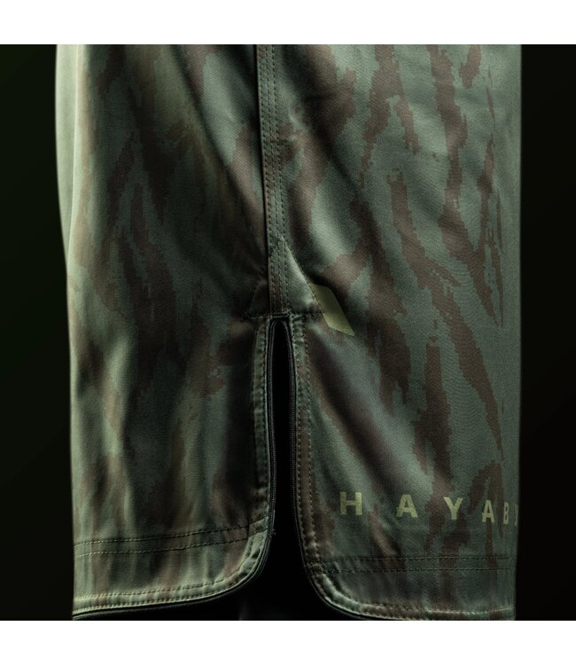 Hayabusa Apex Mid‑Thigh Fight Shorts – Recon Green – MMA & BJJ Trainingsshort