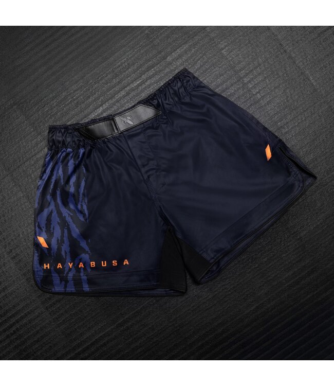 Hayabusa Apex Mid‑Thigh Fight Shorts – Dusk Blue – MMA & BJJ Trainingsshort