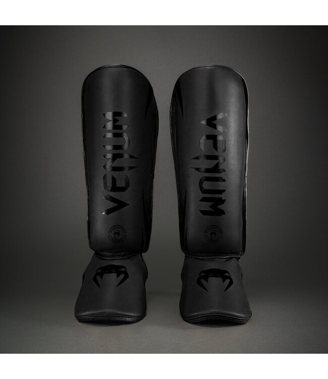 Venum Kickboks Scheenbeschermers Challenger Matte Black