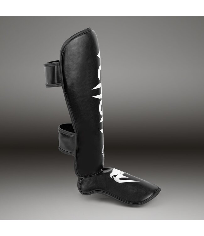 Venum Challenger Kickboxing Standup Shinguards Black White