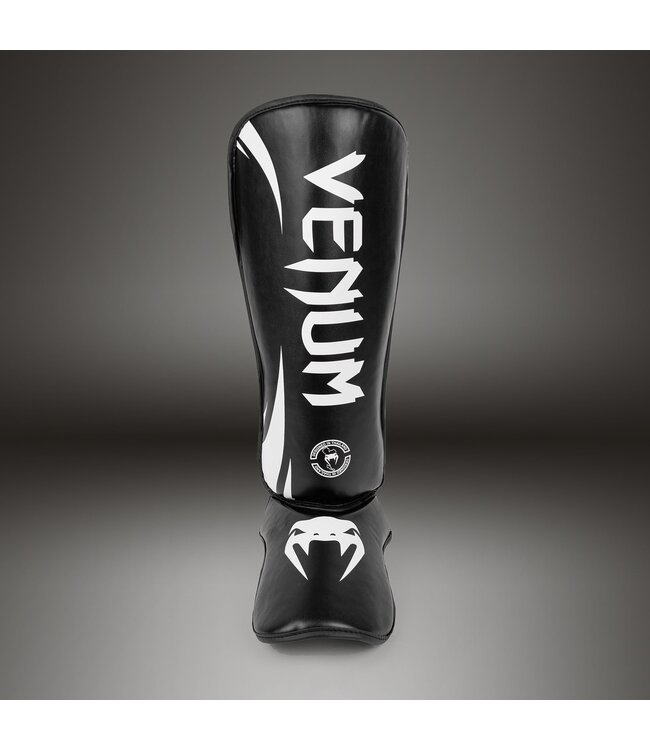 Venum Challenger Kickboxing Standup Shinguards Black White
