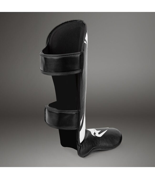 Venum Challenger Kickboxing Standup Shinguards Black White