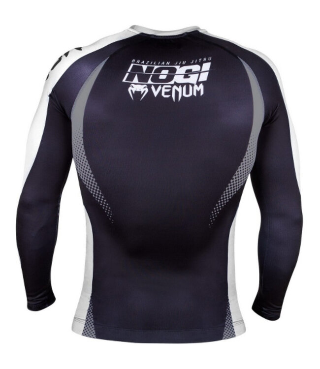 Venum NoGi IBJJF Approved Rashguard L/S Zwart Wit voor BJJ & Grappling