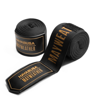 Hayabusa Hayabusa Mayweather Deluxe Handwraps Zwart Goud