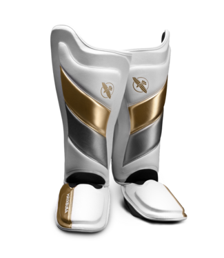 Hayabusa Hayabusa T3 Kickboks Scheenbeschermers Wit/Goud – Premium Bescherming & Comfort