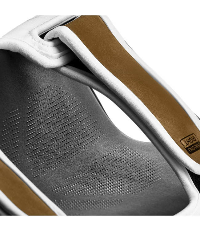Hayabusa T3 Shin Guards White/Gold