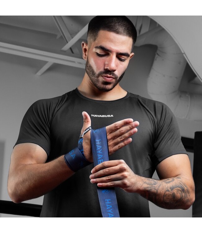 Hayabusa Deluxe Hand Wraps 450 cm – Boxing Hand Wraps – Blue